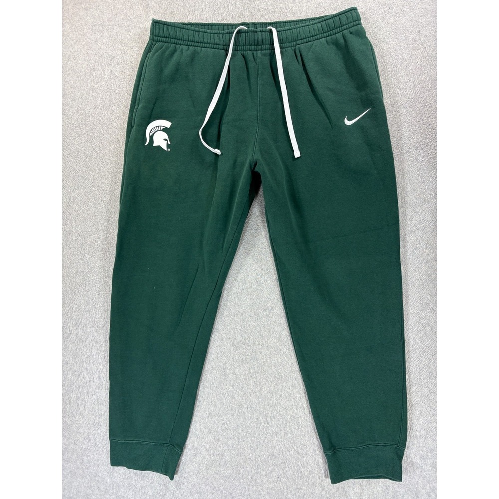 Michigan State Spartans Nike Campus Jogger Sweatpants (Men's 2XL) White